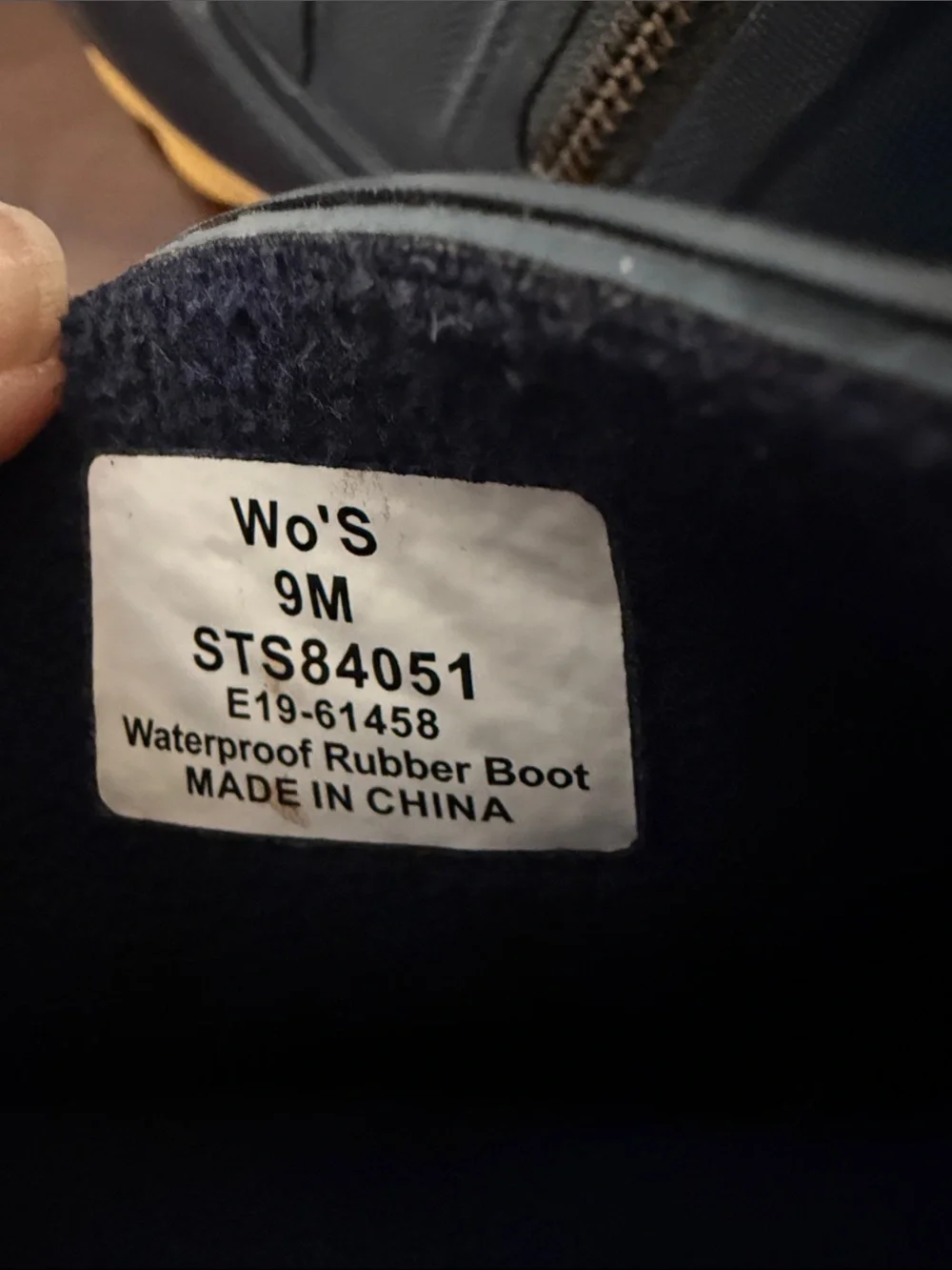 Sperry rubber rain duck boots